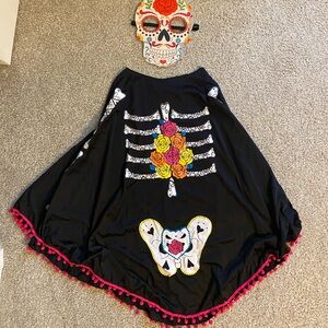 Kids Day of the Dead Costume One Size Fits All